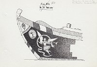 574 Decorazione di prua di topo - ripitturazione moderna - 1981 